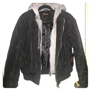 Fashion Nova Tamara hooded Bomber jacket